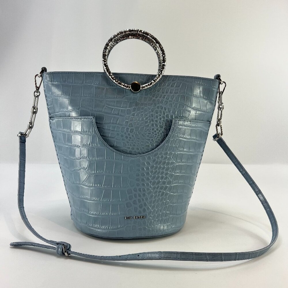 Ted Baker Maisee Leather Circular Handle Bucket Bag